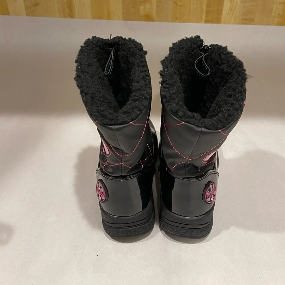 TOTES GIRLS HEARTFUL WINTER BOOT/BLACK